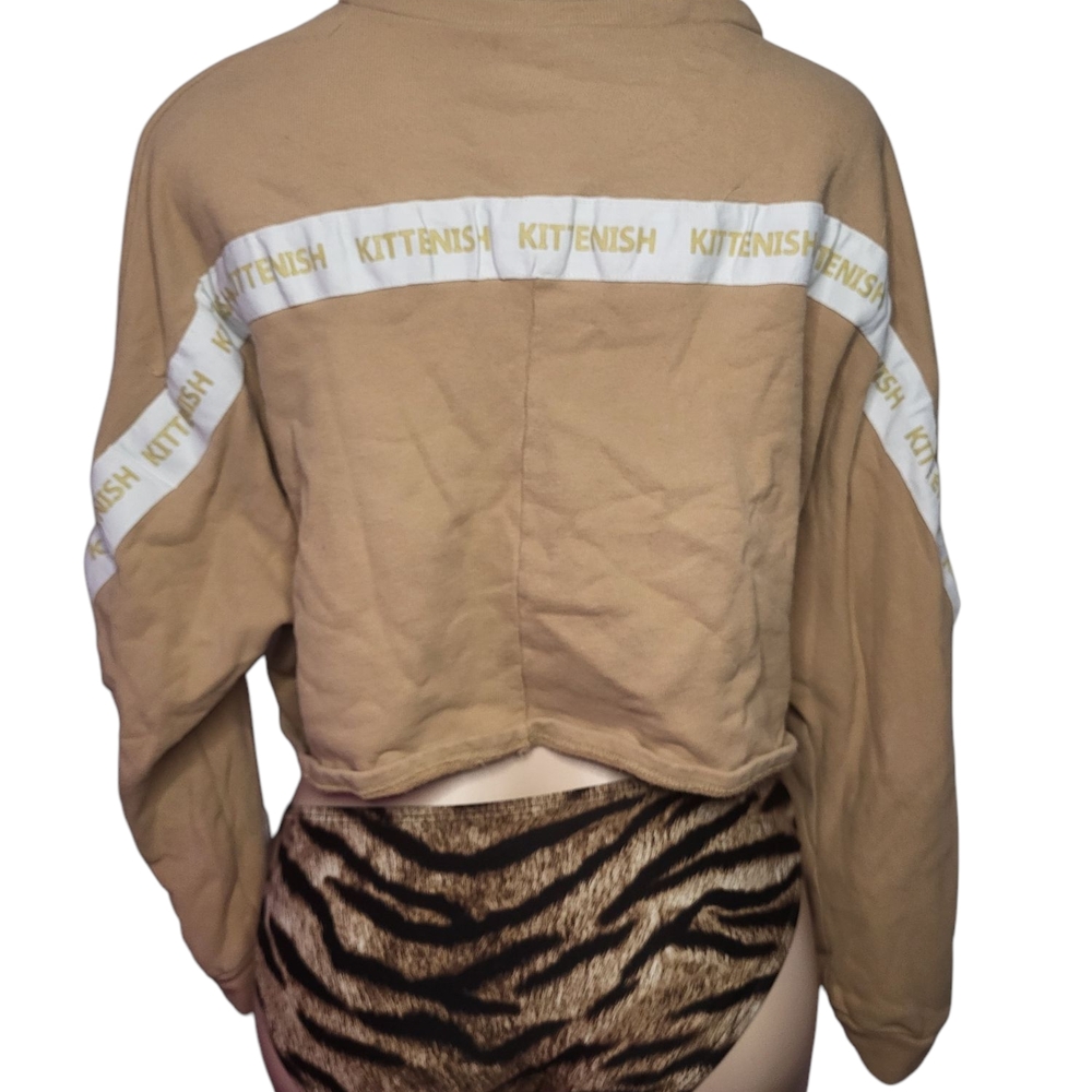 Kittenish Tan Cropped Jacket